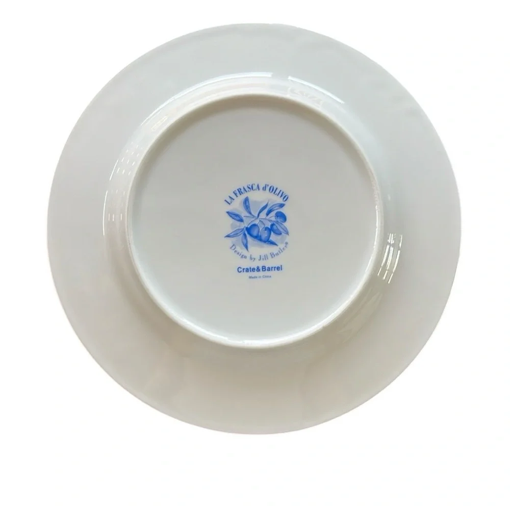 Crate & Barrel | La Frasca d’Olivo Collection of 6 Hors d'oeuvres Plates…